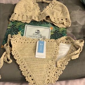 Crochet side tide bikini